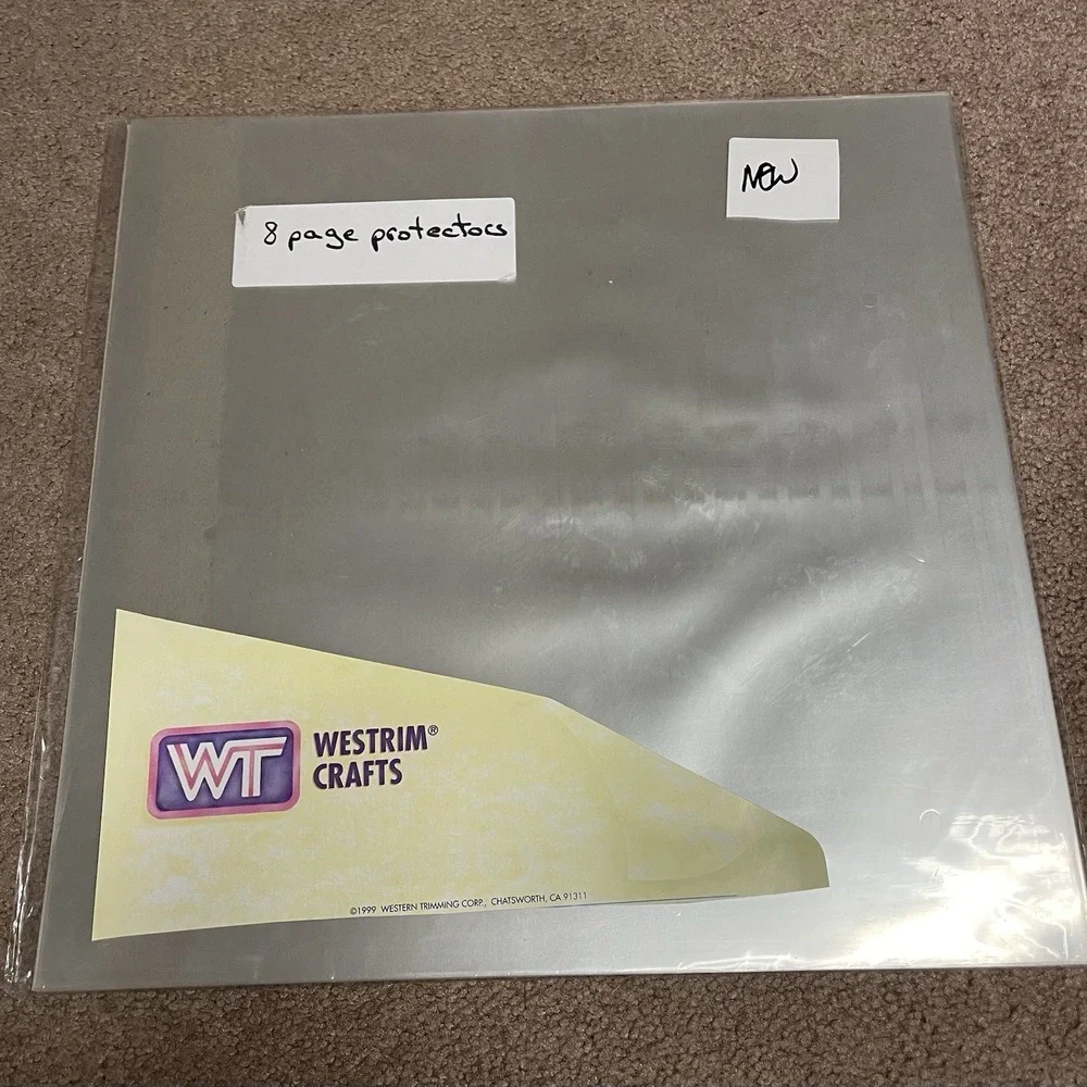 Westrim Crafts 8 Slip On‎ Page Protective Sleeve 12x12 New
